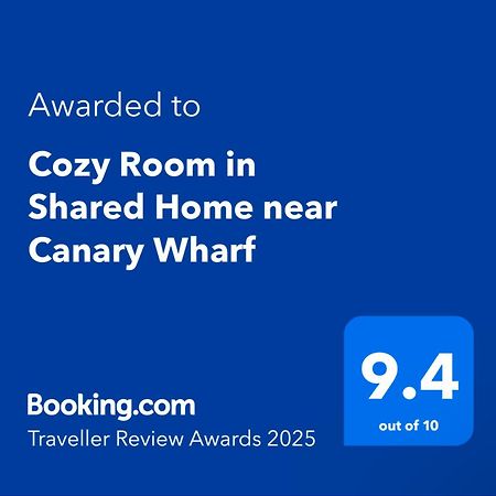 Cozy Room In Shared Home Near Canary Wharf Londyn Zewnętrze zdjęcie