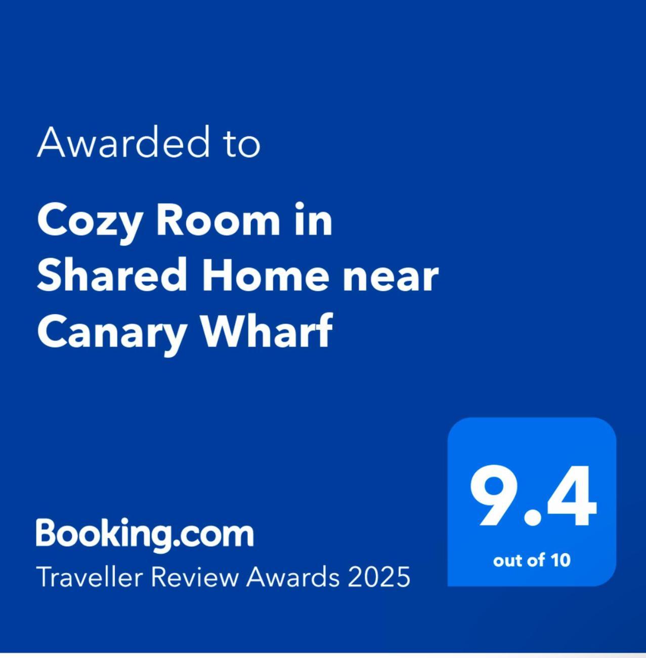 Cozy Room In Shared Home Near Canary Wharf Londyn Zewnętrze zdjęcie